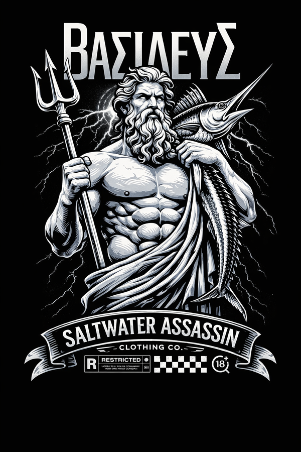 Saltwater Assassin – Poseidon “Basileus” Tee